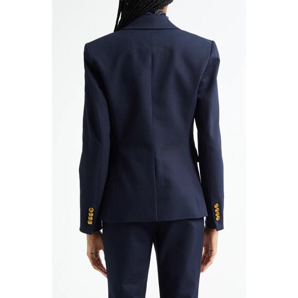 New VERONICA BEARD Navy Cutaway Dickey Jacket Size 6 - Picture 4 of 12